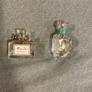 2 mini Tiffany co 5 ml and miss Dior 5ml